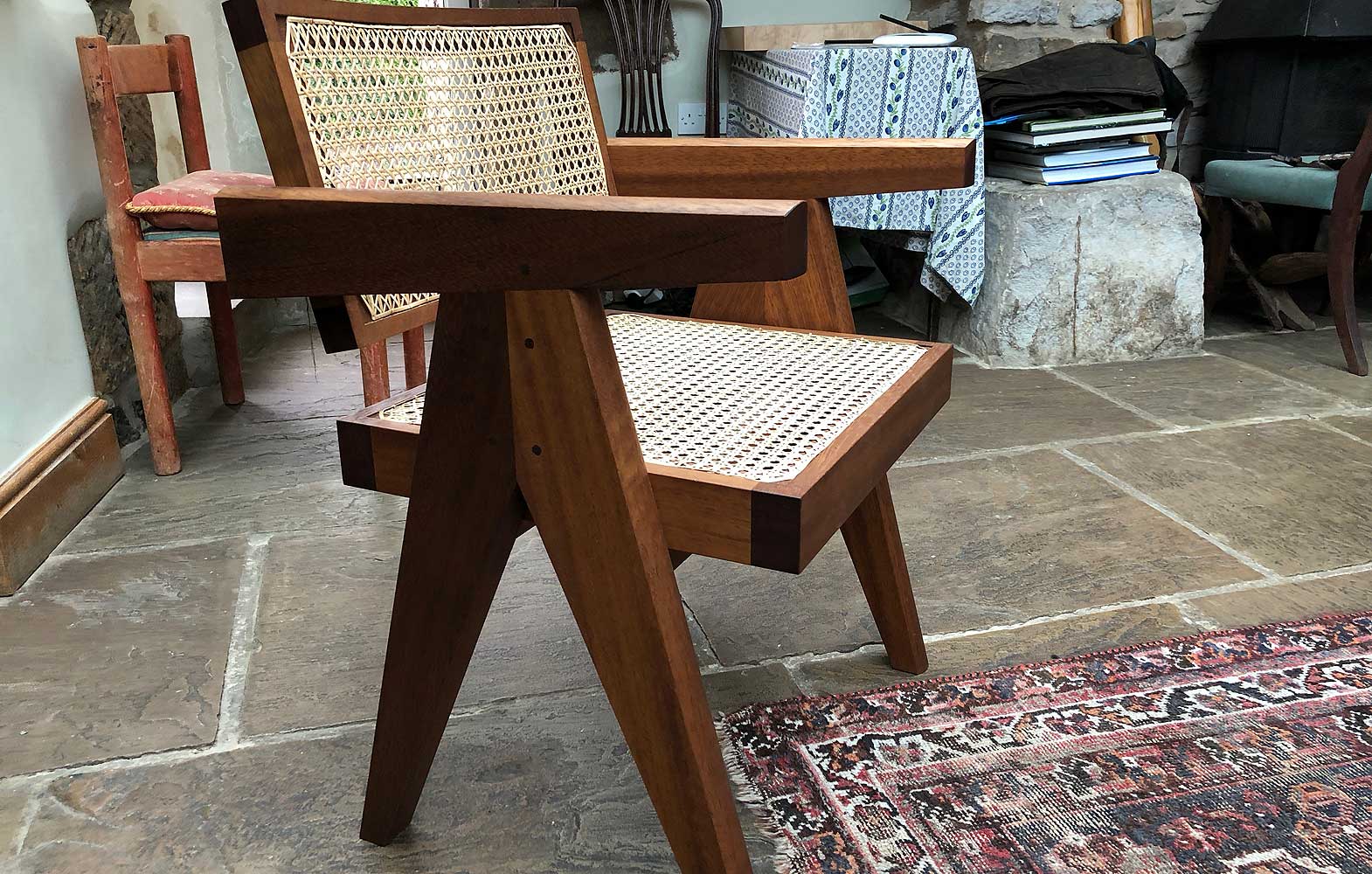 Teak Caned Chair