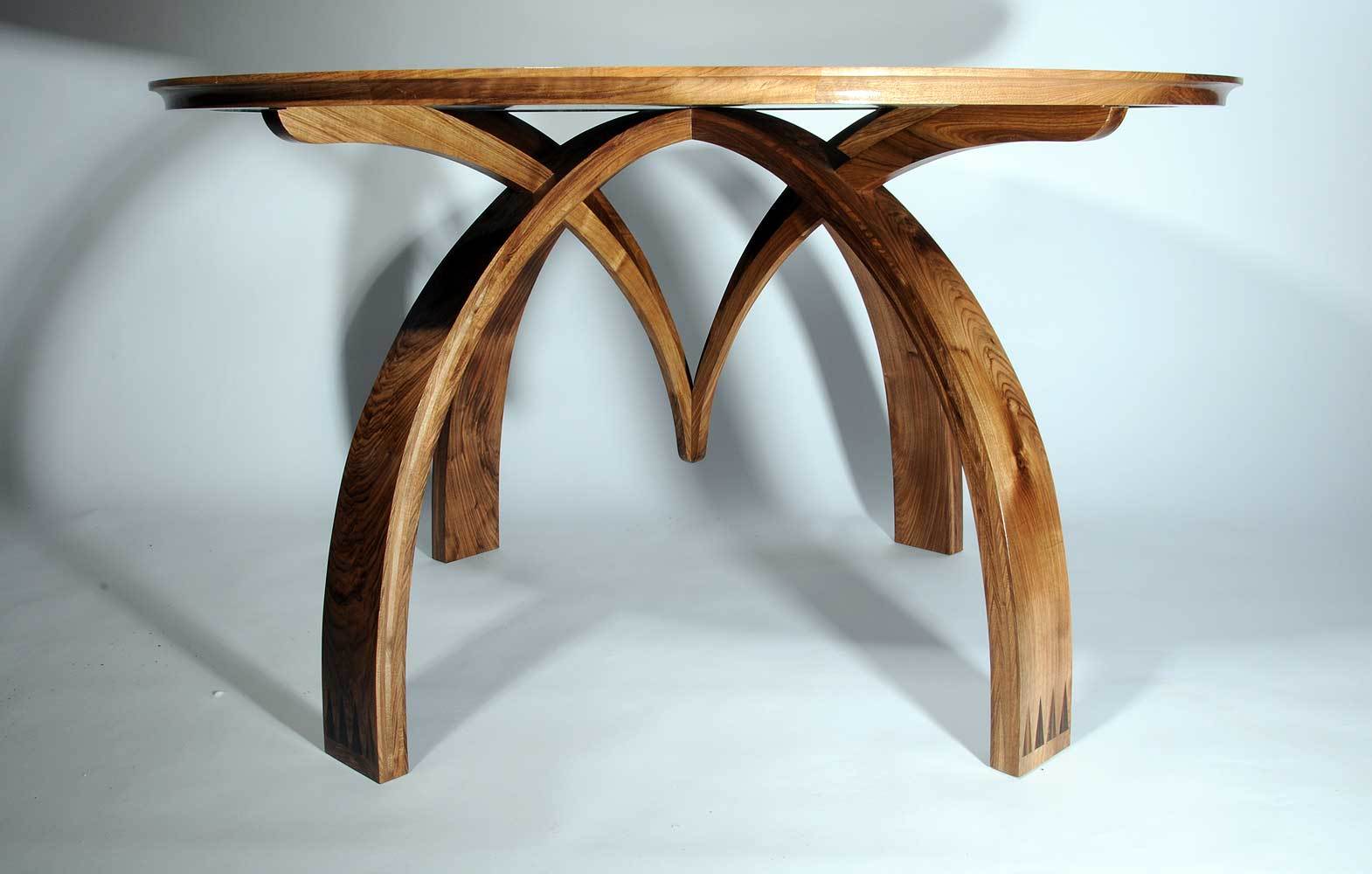 Macassar Ebony and Walnut Table