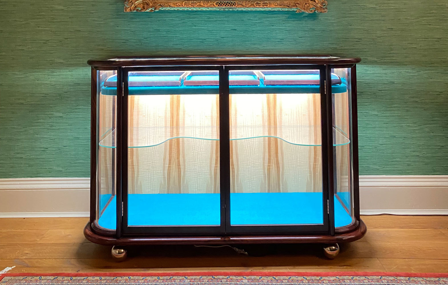 Indian Rosewood Display Cabinet